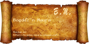Bogdán Maura névjegykártya